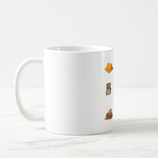 Aufkleber für Camping im Freien Kaffeetasse (Links)