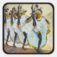 Aufkleber für Cancan Dancers
