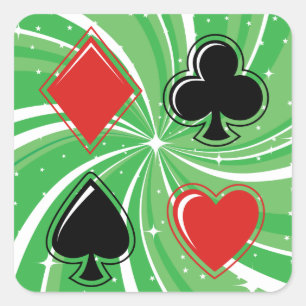 Aufkleber für Card-Anzug