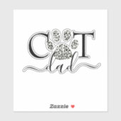 Aufkleber für Cat Vater (Blatt)