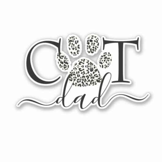 Aufkleber für Cat Vater (Vorderseite)