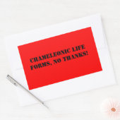 Aufkleber für Chameleonic Life Forms (Umschlag)