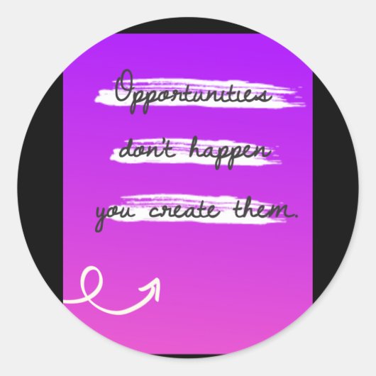 Aufkleber für Chancen (Vorderseite)