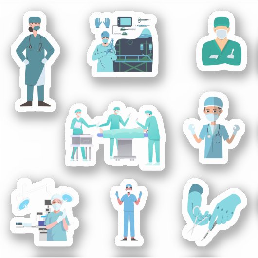 Aufkleber für Chirurgen (Vorderseite)