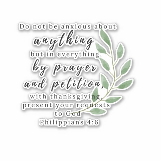 Aufkleber für Christliche Verse von Philipians - N (Vorderseite)