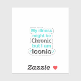 Aufkleber für chronische Krankheiten