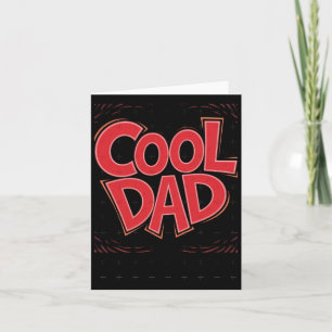 Aufkleber für coole Vater Karte