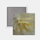 Aufkleber für Creme florale Wirbel Magnet (Vorderseite/Rückseite)