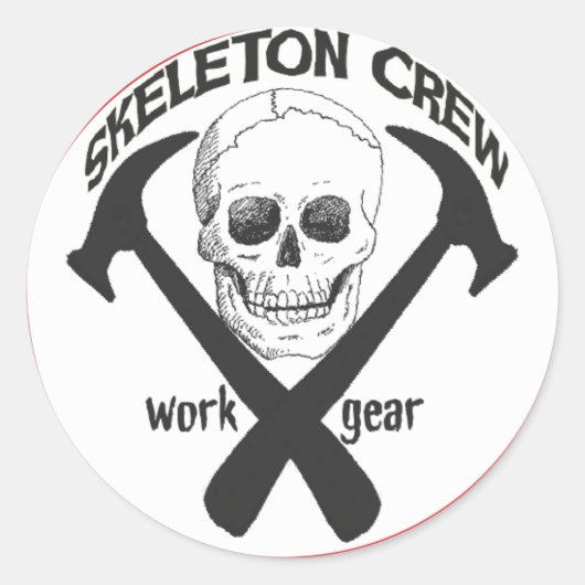 Aufkleber für Crews in Skeletton (Vorderseite)
