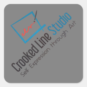 Aufkleber für Crooked Line-Studio