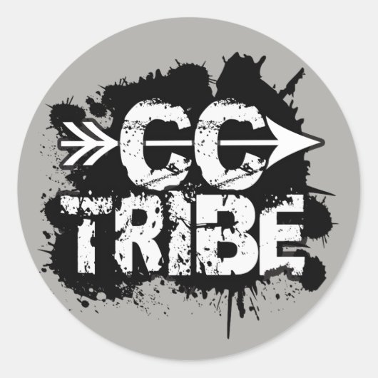 Aufkleber für Cross Country Runner (Vorderseite)