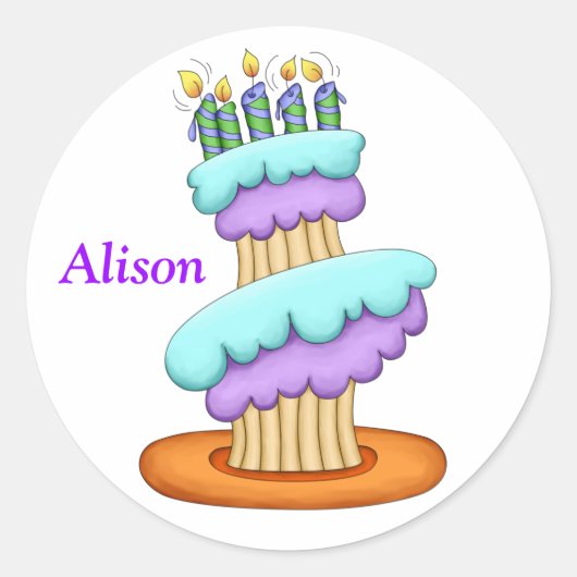 Aufkleber für Cupcake (Vorderseite)