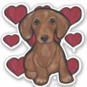 Aufkleber für Dackeln (Vorderseite)