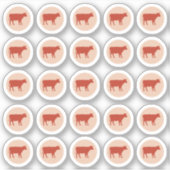 Aufkleber für das 2-farbige Rindfleisch (Vorderseite)