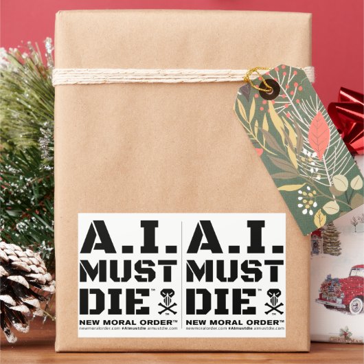 Aufkleber für das A.I.-Logo (Military Schriftart) (Feiertag)