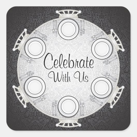 Aufkleber für das Abendessen (Vorderseite)