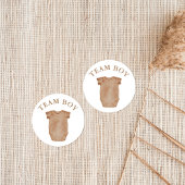 Aufkleber für das Abstimmungsergebnis im Party für