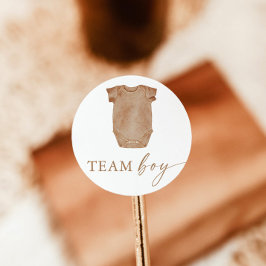 Aufkleber für das Abstimmungsergebnis im Party für