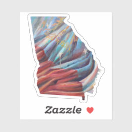 Aufkleber für das Anbringen von Flaggen in Georgie