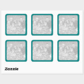 Aufkleber für das aquamarine Foto (Blatt)