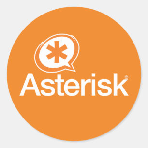 Aufkleber für das Asterisk-Logo