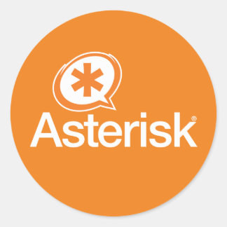 Aufkleber für das Asterisk-Logo