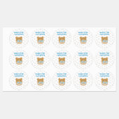 Aufkleber für das Baby-Bet-Party von Navy Blue Boy (Blatt)