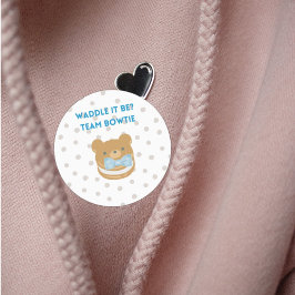 Aufkleber für das Baby-Bet-Party von Navy Blue Boy