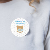 Aufkleber für das Baby-Bet-Party von Navy Blue Boy