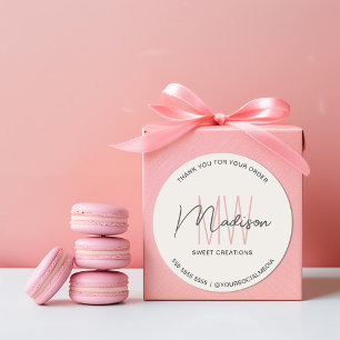 Aufkleber für das benutzerdefinierte Monogramm-Log