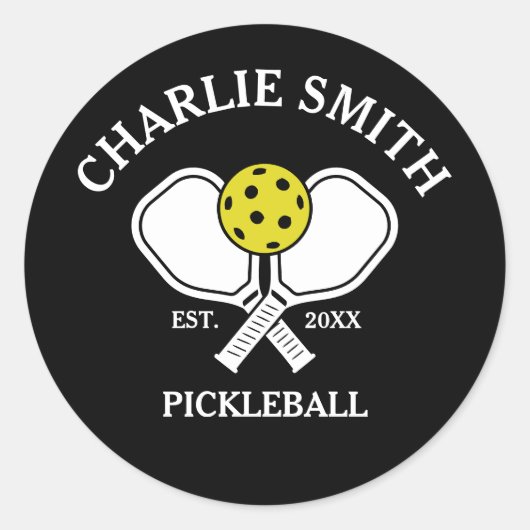 Aufkleber für das benutzerdefinierte Pickleball-Pa (Vorderseite)
