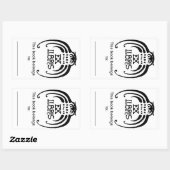 Aufkleber für das Buchzeichen (Blatt)