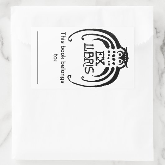 Aufkleber für das Buchzeichen (Tasche)