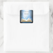 Aufkleber für das Buchzeichen "personalisiert Open (Tasche)