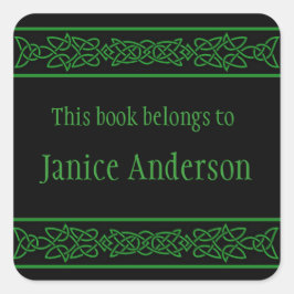 Aufkleber für das Buchzeichen "personalisierte kel