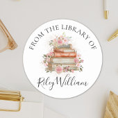 Aufkleber für das Buchzeichen "Watercolor Book Pin