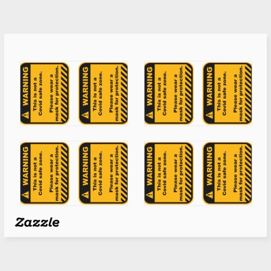Aufkleber für das Covid-Bereich (Blatt)