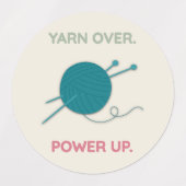 Aufkleber für das Crochet-Label (Design 1)