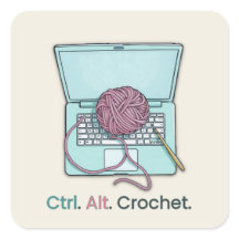 Aufkleber für das Crochet-Label
