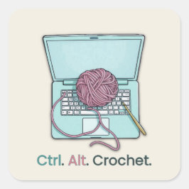 Aufkleber für das Crochet-Label
