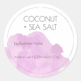 Aufkleber für das Design von Soft Pink Candle-Prod