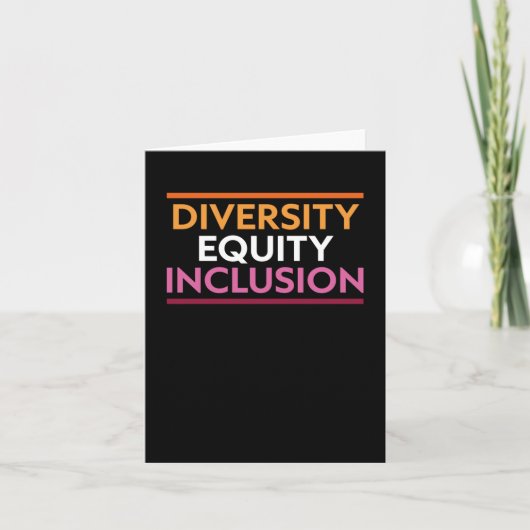 Aufkleber für das Diversity-Eigenkapital Karte (Vorderseite)