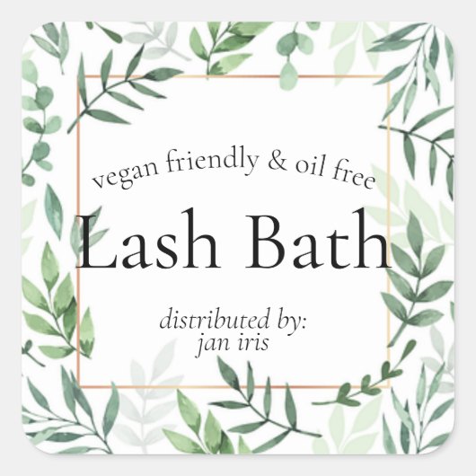 Aufkleber für das Etikett (Vorderseite)