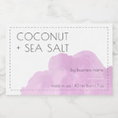 Aufkleber für das Etikett der sanft rosa Kerze (Einzelnes Label)