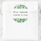 Aufkleber für das Etikett "Eigenes Olivenblatt" od (Tasche)