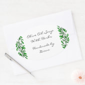 Aufkleber für das Etikett "Eigenes Olivenblatt" od (Umschlag)