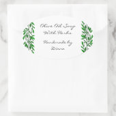 Aufkleber für das Etikett "Eigenes Olivenblatt" od (Tasche)