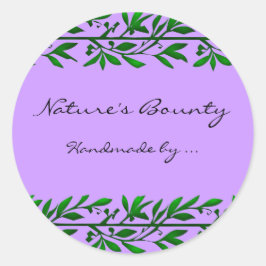 Aufkleber für das Etikett "Eigenes Olivenblatt" od