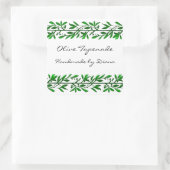 Aufkleber für das Etikett "Eigenes Olivenblatt" od (Tasche)