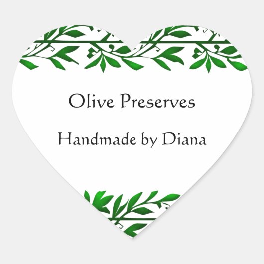 Aufkleber für das Etikett "Eigenes Olivenblatt" od (Vorderseite)